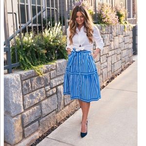 J. Crew Striped Skirt